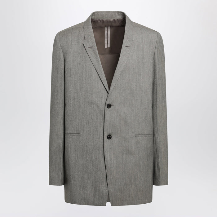 Rick Owens Grey Mélange Concordian Blazer