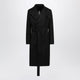 Rick Owens Black Doublebreasted Cotton Coat