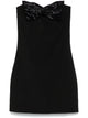 Self-Portrait Bow Detail Mini Dress