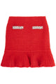 Self-Portrait Textured Knit Skirt