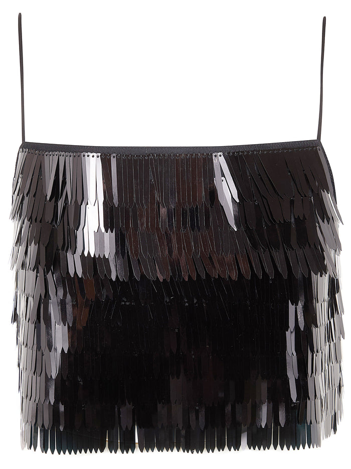 Self-Portrait Sequin Top