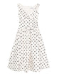 Self-Portrait Natural Midi Dress Black Polka Dots