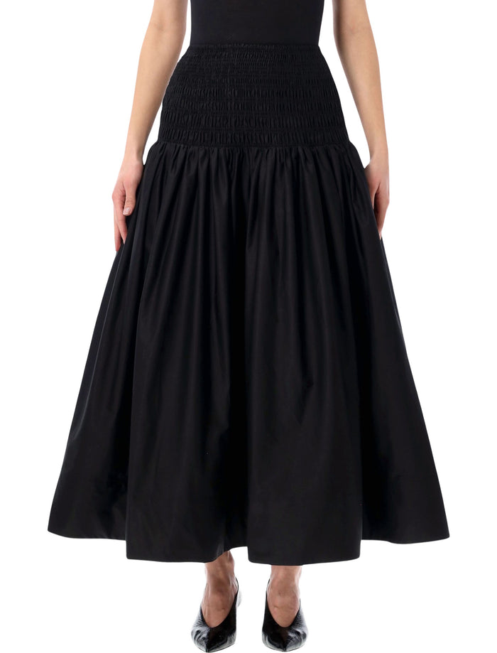 Self-Portrait Self-Portrait Cotton Midi Skirt