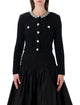 Self-Portrait Self-Portrait Black Crystal Trim Cardigan