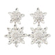 Self-Portrait Tiered Earrings - - Metal - Silver