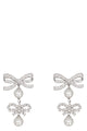 Self-Portrait Double Bow Pearl Earrings