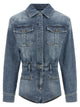 Self Portrait 'Rhinestone Denim' Jumpsuit