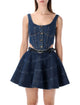 Self-Portrait Self-Portrait Denim Corset Top