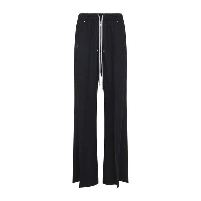 Rick Owens Black Wide Bela Virgin Wool Pants