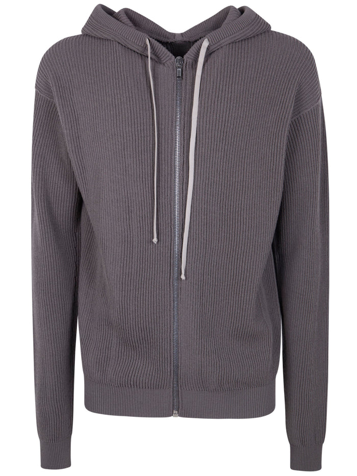 Rick Owens "Zipperd Hoodie" Knit Jacket