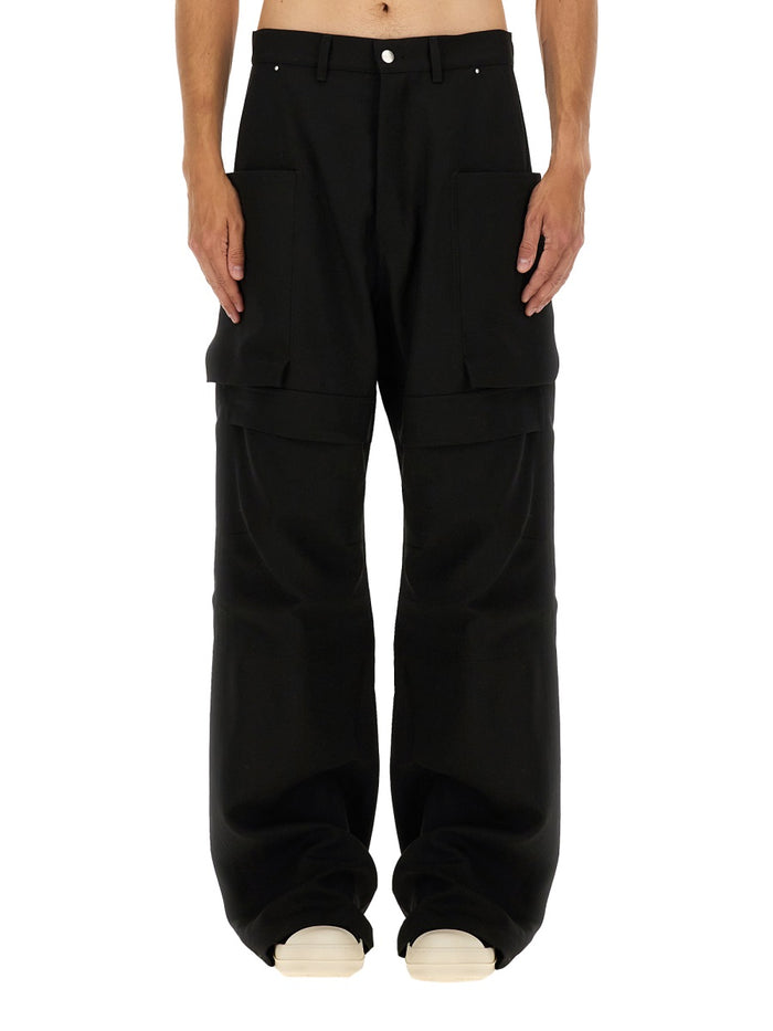 Rick Owens Black New Wool Trousers