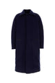 Zegna Navy Blue Wool Coat