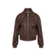 Celine Mahogany Lamb Leather Jacket