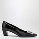 Roger Vivier Belle Vivier Patent Leather Black Décolletés