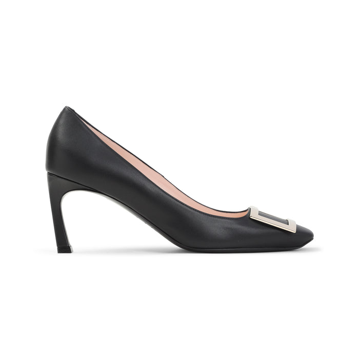 Roger Vivier Black Belle Trompette Calf Leather Pumps