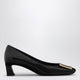 Roger Vivier Black Patent Leather Trompette Pumps