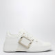 Roger Vivier Viv' Skate Sneakers In White Leather