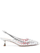 Roger Vivier I Love Vivier Leather Slingback Pumps