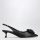 Roger Vivier Rose Vivier Slingback Pumps In Black Leather