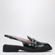 Roger Vivier Viv Rangers Black Slingback Loafers