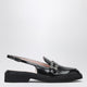 Roger Vivier Viv' Rangers Black Slingback Loafers