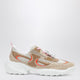 Roger Vivier Viv’ On The Run Beige/White Leather And Fabric Sneaker