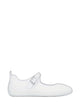 Roger Vivier Viv Low Ballerina Flats With Fabric Strap In White