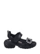 Roger Vivier Black Calfskin Polyester Textile Flats