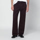 Needles Burgundy Cottonblend Trousers