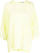 Lanvin Yellow Orange Silk Top