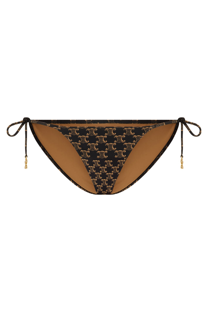 Celine Jersey Bikini Slip With Monogram