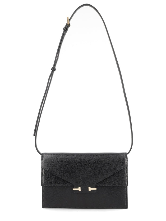 Tom Ford Black Leather Shoulder Bag