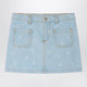 Bonpoint Tison Denim Skirt With Jacquard Cherries