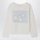 Bonpoint Gena White Sweatshirt With Embroidered Cherries