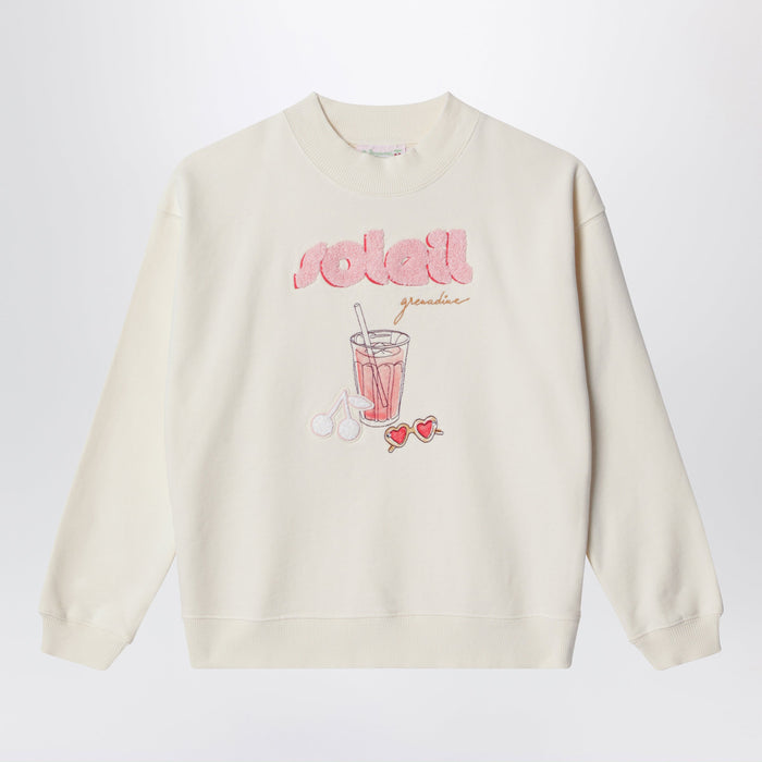 Bonpoint Écru Cotton Sweatshirt