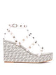 Valentino Garavani Rockstud Wedged Sandals
