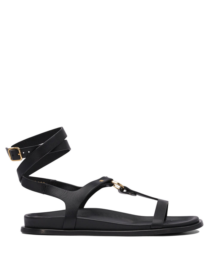 Alohas Black Cuerolite Sandals
