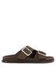Alohas Brown Suede Sandals