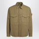 Stone Island Ghost Regular-Fit Cotton-Linen Overshirt In Beige