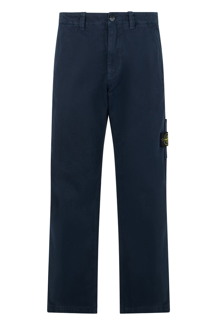Stone Island Straight Cotton Pants