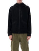 Stone Island Hooded Jacket In Wool And Nylon