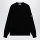 Stone Island Black Wool Crewneck Sweater