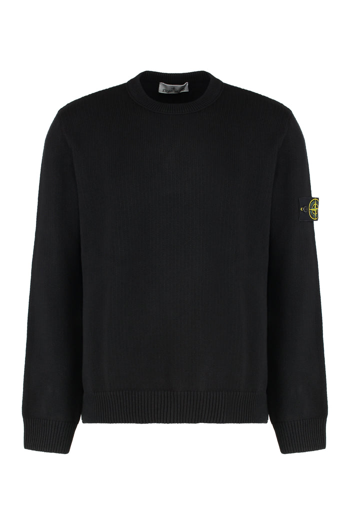Stone Island Crew Neck Sweater In Cotton