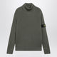 Stone Island Military Green Ribbed Turtleneck Sweater
