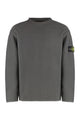 Stone Island Sweater With A Polo Neck And Reverse Stitch Details