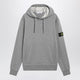 Stone Island Grey Mélange Cotton Hoodie