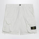 Stone Island White Cotton And Nylon Ripstop Cargo Shorts
