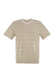 Majestic Striped Linen Crew-Neck T-Shirt