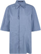 Sofie D Hoore "Bodhi" Short Sleeve Shirt With Hidden Closure