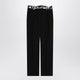 Maison Margiela Black Pants With Tape-Detail Waistband